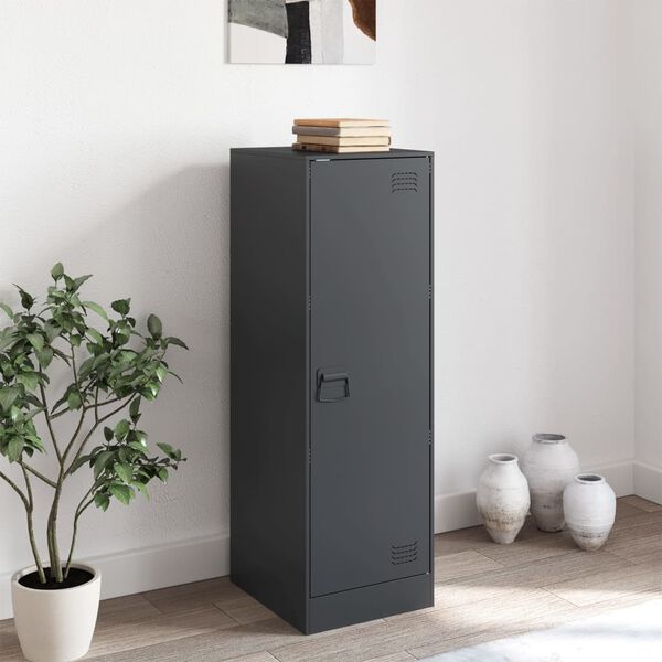 vidaXL Senkki antrasiitti 34,5x39x107 cm teräs