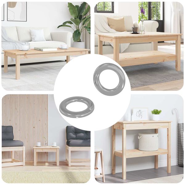 vidaXL Mutterit 2 pcs Hopea 10 x 10 x 0,8 mm Rauta