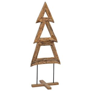 vidaXL Joulukuusi Ruskea 90 cm Tiikkipuu