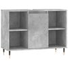 vidaXL Kylpyhuoneen kaappi betoninharmaa 80x33x60 cm tekninen puu