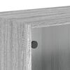 vidaXL Sein&auml;kaapit lasiovilla 2 kpl harmaa Sonoma 68,5x37x35 cm