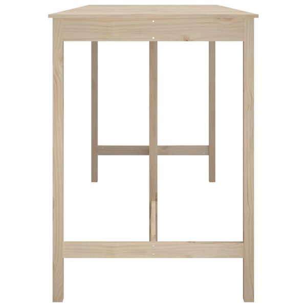 vidaXL Baaripöytä 180x80x110 cm täysi mänty