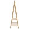 vidaXL Vaateteline hyllyill&auml; 132x45,5x150,5 cm Bambu