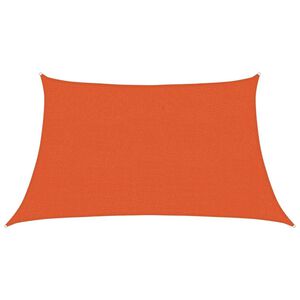vidaXL Aurinkokenk&auml;purje 160 g/m&sup2; Puolisuunnikas oranssi 3/4x2 m HDPE