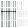 vidaXL Aidan pylväät 44 pcs Vihreä 160 cm Teräs