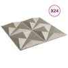 vidaXL Sein&auml;paneelit 24 kpl betoni 50x50 cm XPS 6 m&sup2; origami