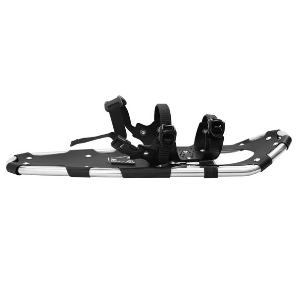 vidaXL 3 in 1 lumikenki&auml; Hopea ja Musta 25 tuumaa Alumiini ja HDPE