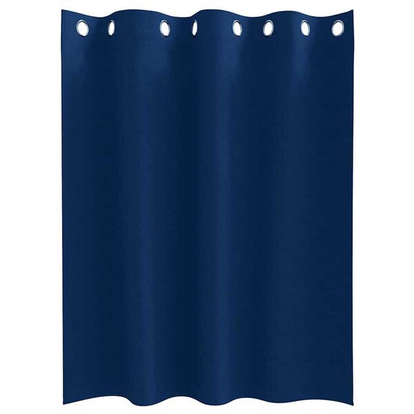 vidaXL Pimentävä verho renkailla 2 pcs Tumma Sininen 140 x 140 cm