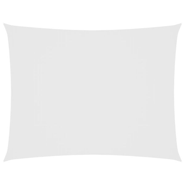 vidaXL Aurinkopurje Oxford-kangas suorakaide 2,5x4 m valkoinen