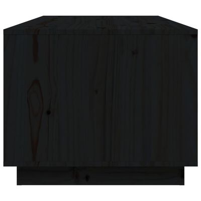 vidaXL Sohvapöytä musta 100x50x41 cm täysi mänty