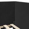 vidaXL Kulmavuoteen runko päätyllä Musta 100 cm x 200 cm Sametti
