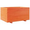 vidaXL Puutarhakukkalaatikko vahanruskea 90x60x49,5 cm täysi mänty
