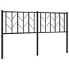 vidaXL Metallinen vaihtop&auml;&auml;ty musta 150 cm