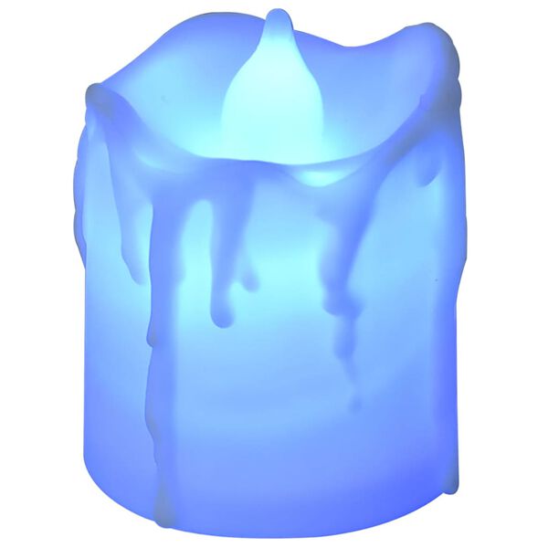 vidaXL Liekitt&ouml;m&auml;t LED-l&auml;mp&ouml;kynttil&auml;t 24 kpl v&auml;rik&auml;s