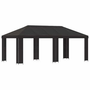 vidaXL Puutarhateltta 6 x 3 m Antrasiitti Polyesteri ja ter&auml;s 190 gsm