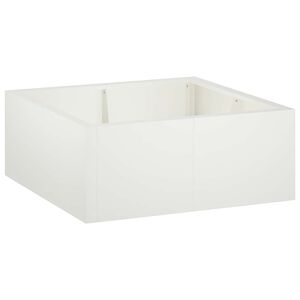 vidaXL Pato 4 kpl 100 x 100 x 30 cm Ter&auml;s valkoinen