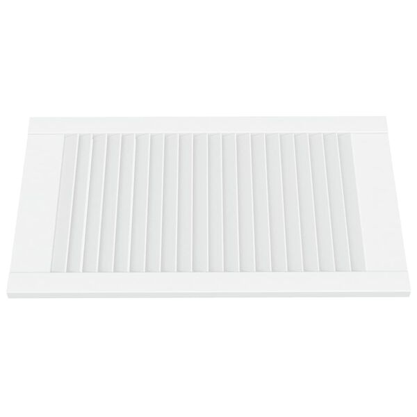 vidaXL Kaapin ovet sälemuotoilu 2 kpl valk. 69x39,4 cm täysi mänty