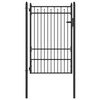 vidaXL Aitausportti BAARLO 100 x 150 cm Metalli Musta Lukittava