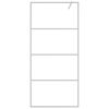 vidaXL Walk-in suihkusein&auml;ke hopea 90x195 cm kirkas ESG-lasi