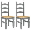vidaXL Ruokatuolit 2 kpl Corona harmaa 42x47x107 cm t&auml;ysi m&auml;nty