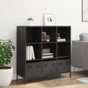 vidaXL Highboard Musta 101,5x39x103,5 cm Ter&auml;s