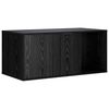 vidaXL Kissakotelo Huonekalu Musta tammi 100 x 49 x 45 cm Tekninen puu