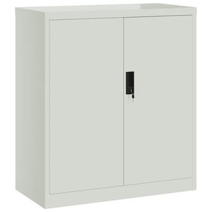 vidaXL Arkistokaappi vaaleanharmaa 79x40x90 cm ter&auml;s