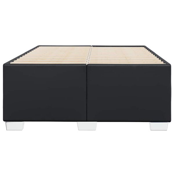 vidaXL Sängynrunko ilman patjaa Musta Double Faux Leather