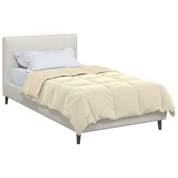 vidaXL Talvityyny Quiltottu Kerma 135 x 200 cm Mikrokuitu