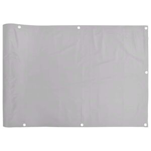 vidaXL Parvekkeen yksityisyyssuoja harmaa 400x120 cm PVC