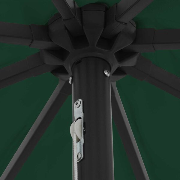 vidaXL Puutarhavarjo Vihreä ja musta 395 x 395 x 245 cm