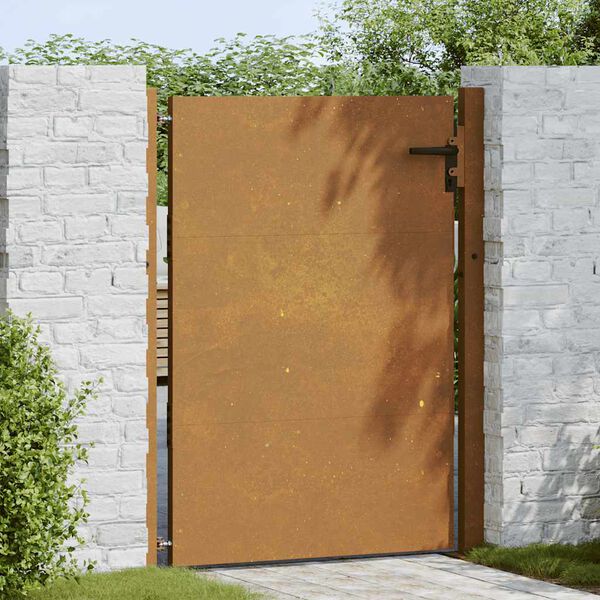 vidaXL Puutarhaportti 100x150 cm Corten-ter&auml;s