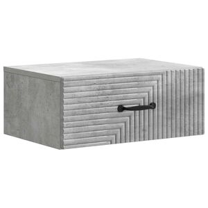 vidaXL Sein&auml;lle Kiinnitett&auml;v&auml; Y&ouml;p&ouml;yt&auml; Betoninharmaa 49 x 34,5 x 20 cm