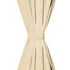 vidaXL Mikro-satiiniverhot silmukoilla 2 kpl 140x225 cm Beige