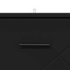 vidaXL Y&ouml;p&ouml;yt&auml;kaappi Musta 38 x 38 x 66 cm Tekninen puu