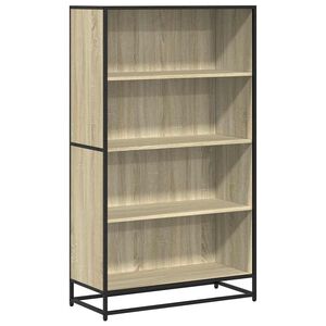 vidaXL Kirjahylly Sonoma-tammi 80,5x35x139 cm tekninen puu
