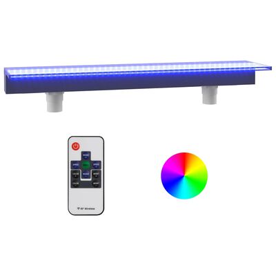 vidaXL Vesiputous RGB LED-valoilla akryyli 108 cm