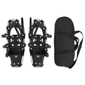 vidaXL 3 in 1 lumikenki&auml; Hopea ja Musta 53,5 x 21 cm Alumiini ja HDPE