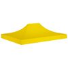 vidaXL Juhlateltan katto 4,5x3 m keltainen 270 g/m&sup2;