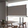 vidaXL Sisäänvedettävä terassin sivumarkiisi 120 x 300 cm harmaa