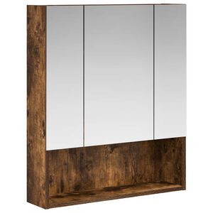 vidaXL Kylpyhuoneen Peilikaappi hyllyll&auml; Savup&auml;hkin&auml; 60 x 14.5 x 70 cm