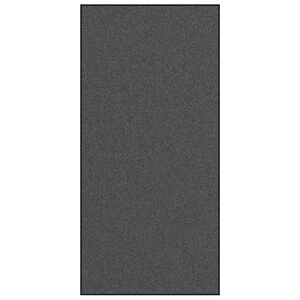 vidaXL Ovenmatto Antrasiitti ja musta 120 x 250 cm Polyamidi ja PVC