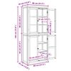 vidaXL Varastokalustesarja s&auml;ilytystilassa ovella Ruskea Tekninen puu