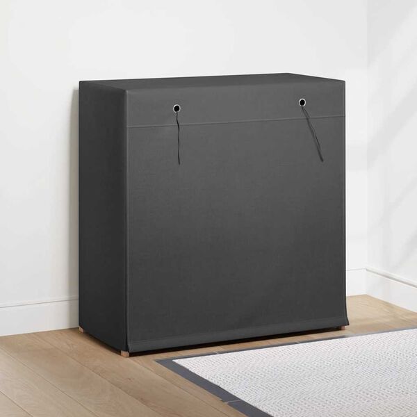 vidaXL Kenk&auml;kaappi suojalla harmaa 79x40x80 cm kangas