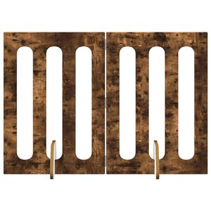 vidaXL Taitettava lemmikkitarha 2 kpl Savutammi 100,5 x 38 x 70 cm