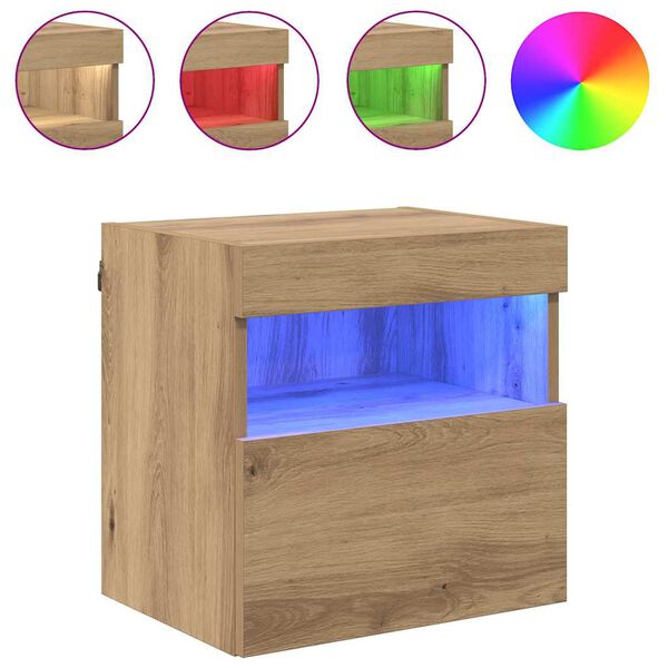 vidaXL TV-sein&auml;hyllyt 2 pcs Artisan tammi 40 x 30 x 40 cm Tekninen puu