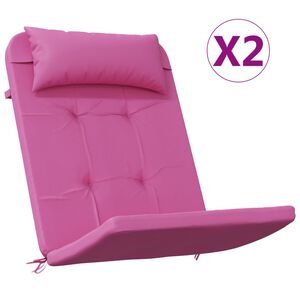 vidaXL Adirondack tuoli tyynyill&auml; 2 kpl pinkki Oxford kangas