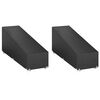 vidaXL Aurinkotuolin suojus 2 kpl 12 purjerengasta 205x75x40 cm PE
