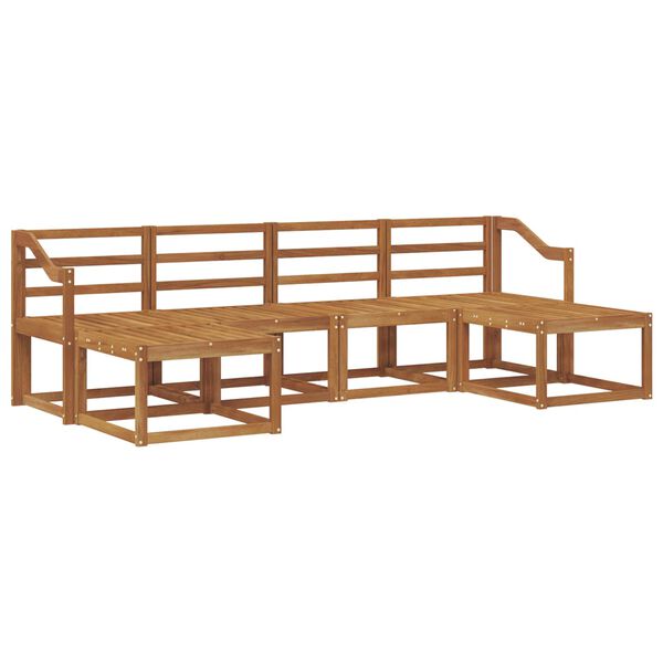 vidaXL Ulkosohvakokoelma 6 pcs Luonnollinen Tekninen puu