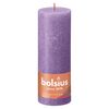 Bolsius Pilarikynttil&auml;t Shine 4 kpl rustiikkinen 190x68 mm violetti